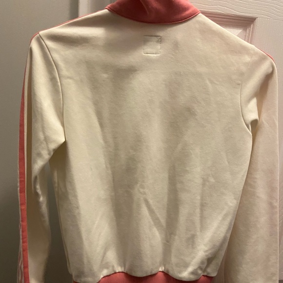 Adidas white and pink zip up - Picture 2 of 4